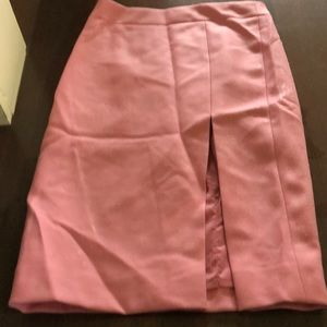 J Crew thick wool pink skirt size 4